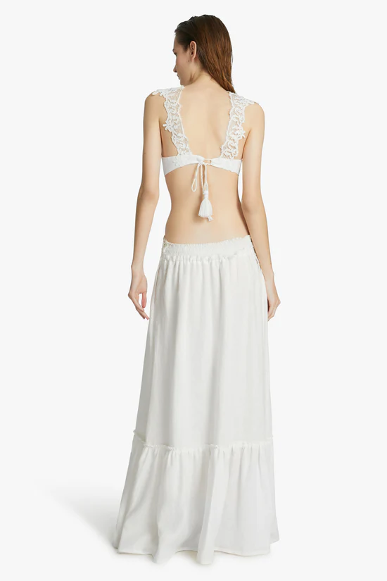 ermanno-scervino-Maxi abito-cut-out-con pizzo-back